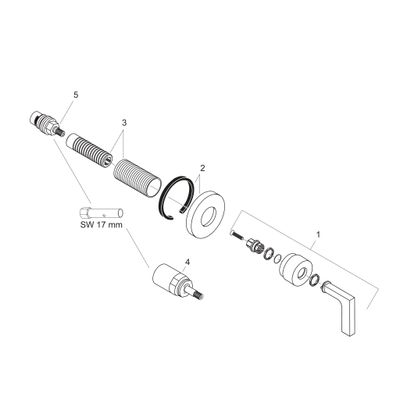 Hansgrohe Farbset Citterio verchromt mit Hebelgriffen für Unterputz-Ventil 1/2" und 3/4", 79 mm, Farbe chrom Bild 2