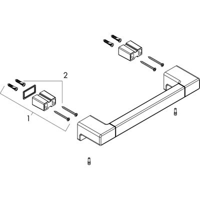 Hansgrohe Haltestange AddStoris matt, Farbe schwarz Bild 3