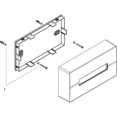 Hansgrohe Kosmetiktuchbox AddStoris matt, Farbe weiß Bild 2