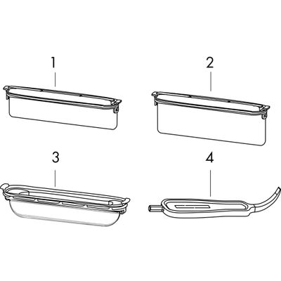 Hansgrohe Fertigset Duschrinne AXOR Drain 1200 mm matt, 54 x 1200 x 72 mm, Farbe weiß Bild 3