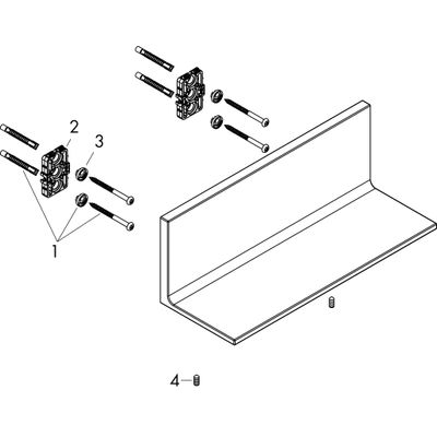 Hansgrohe Ablage 300 mm Axor Universal Rectangular, Farbe chrom Bild 2