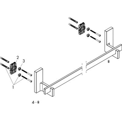 Hansgrohe Badetuchhalter 800 mm Axor Universal Rectangular BGO, 110 x 85 x 85 mm, Farbe gold Bild 2