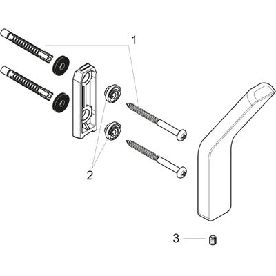 Hansgrohe Einzelhaken Axor Universal Accessories BRG, 142 x 61 x 61 mm, Farbe gold Bild 2