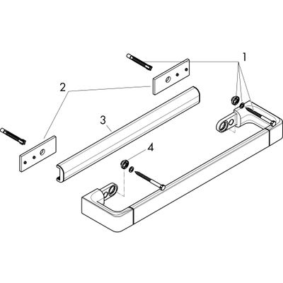 Hansgrohe Haltegriff Axor Universal Accessories 300 mm BN, Farbe nickel Bild 2