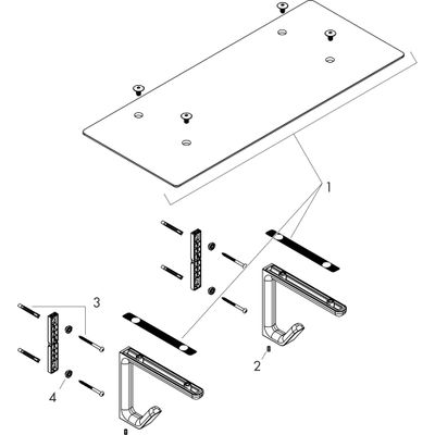 Hansgrohe Badetuchablage Axor Universal Accessories, 157 x 251 x 251 mm, Farbe chrom Bild 3