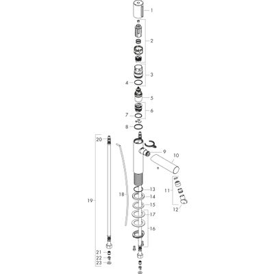 Hansgrohe Waschtischmischer 110 Axor Uno Select PRG, Farbe red gold Bild 2