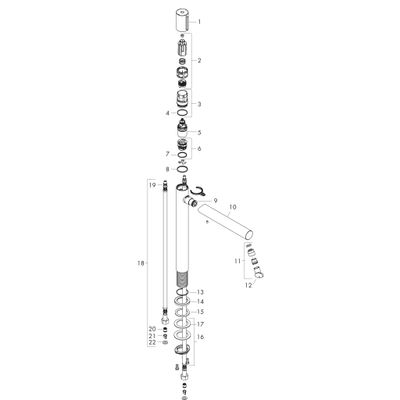 Hansgrohe Waschtischmischer 260 Axor Uno Select, ohne Ablaufgarnitur BN, Farbe nickel Bild 3
