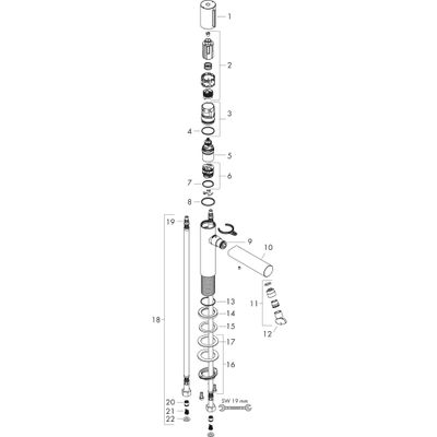 Hansgrohe Waschtischmischer 80 Axor Uno Select, ohne Ablaufgarnitur BN, Farbe nickel Bild 3