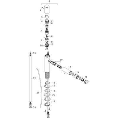 Hansgrohe Bidetmischer Axor Uno Zerogriff BN BN, Farbe nickel Bild 3