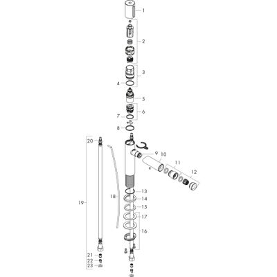 Hansgrohe Bidetmischer Axor Uno Select BN, Farbe nickel Bild 3