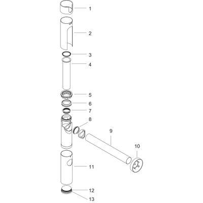 Hansgrohe Premium-Siphon Flowstar BN, Farbe nickel Bild 2