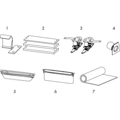 Hansgrohe Installationsset RainDrain 1000 mm, für Duschrinnen Fertigsets, 41 x 1000 x 113 mm Bild 2