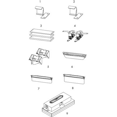 Hansgrohe Komplettset uBox universal, für flache Installat.900 mm, für DR FS, 77 x 900 x 139 mm Bild 2