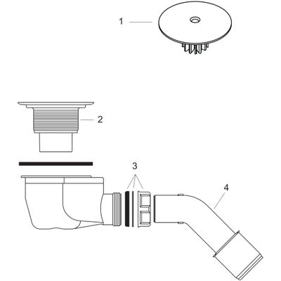 Hansgrohe Ablaufgarnitur Duschwannen Staro 90 Komplettset, 115 x 300 mm, Farbe chrom Bild 2