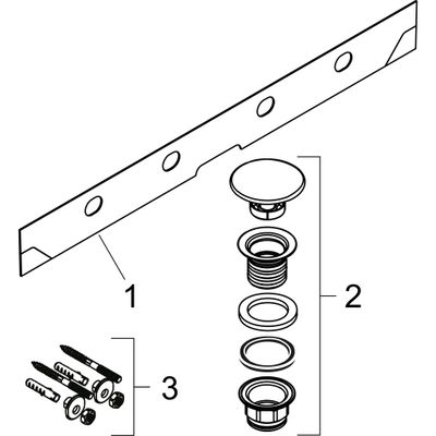 Hansgrohe Aufsatzwaschtisch ge Xelu Q 1200 x 480 mm mit Hahnl.ohne Überl.SmartClean we, 130 x 480 mm, Farbe weiß Bild 4