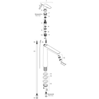 Hansgrohe Waschtischmischer 240 Talis E matt, Farbe schwarz Bild 11