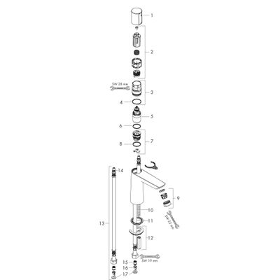 Hansgrohe Waschtischmischer 110 Talis Select E, ohne Ablaufgarnitur, Farbe chrom Bild 7