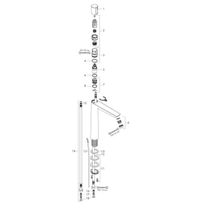 Hansgrohe Waschtischmischer 240 Talis Select E, Farbe chrom Bild 4