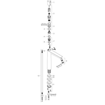 Hansgrohe Waschtischmischer 240 Talis Select E, ohne Ablaufgarnitur, Farbe chrom Bild 2
