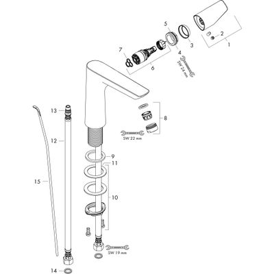 Hansgrohe Waschtischmischer 150 Talis E matt, Farbe schwarz Bild 2
