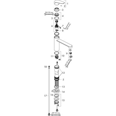 Hansgrohe Spültischmischer 120 Focus M42 Eco CoolStart, EcoSelection 1jet, 221 mm, Farbe chrom Bild 3