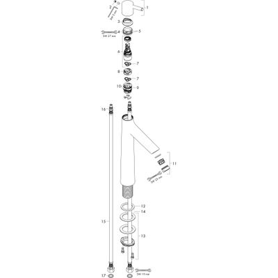 Hansgrohe Waschtischmischer 190 Talis S, ohne Ablaufgarnitur, Farbe chrom Bild 4