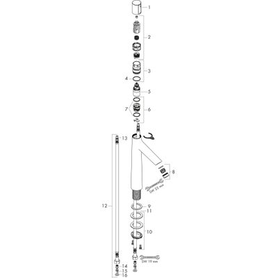 Hansgrohe Waschtischmischer 190 Talis Select S, ohne Ablaufgarnitur, Farbe chrom Bild 2