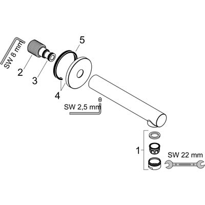 Hansgrohe Wanneneinlauf Talis S, 175 mm, Farbe chrom Bild 2