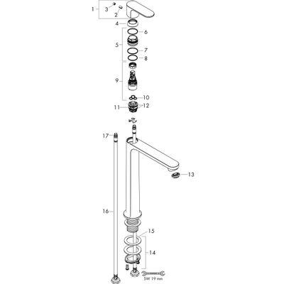 Hansgrohe S Einhebel-Waschtischmischer 240 CoolStart, ohne Ablaufgarnitur, Farbe chrom Bild 3