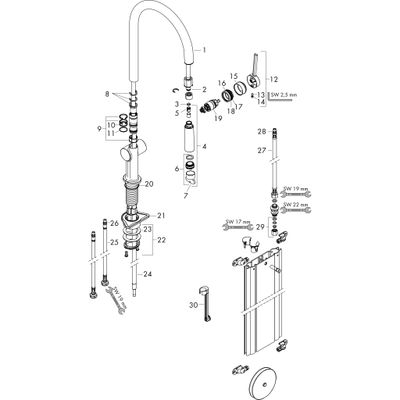 Hansgrohe Spültischmischer 210 Talis M54 Ausziehauslauf 1jet sBox matt, 435 mm, Farbe schwarz Bild 2