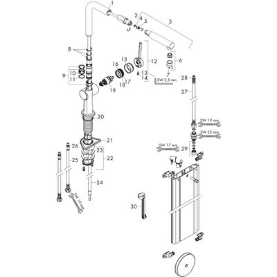Hansgrohe Spültischmischer 270 Talis M54 Ausziehauslauf 1jet sBox matt, 296 mm, Farbe schwarz Bild 2