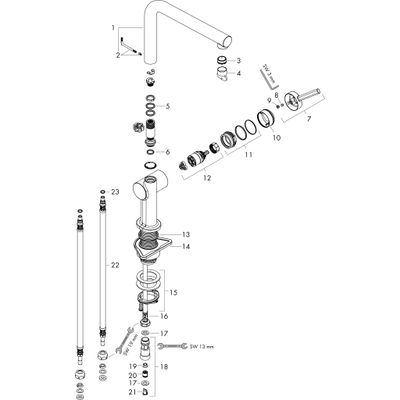 Hansgrohe Spültischmischer 270 Talis M54 Niederdruck 1jet BSO, Farbe Edelstahl-Optik (silber) Bild 2