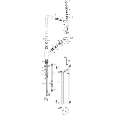 Hansgrohe Spültischmischer 320 Metris Select M71 Ausziehbrause 2jet sBox, 445 mm, Farbe chrom Bild 3