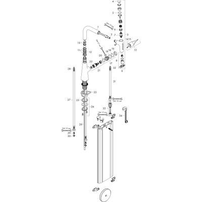 Hansgrohe Spültischmischer 240 Metris Select M71 Ausziehbrause 2jet sBox, 350 mm, Farbe chrom Bild 3