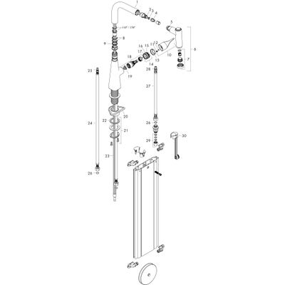 Hansgrohe Spültischmischer 220 Metris M71 Eco Ausziehbrause 2jet sBox, Farbe chrom Bild 2