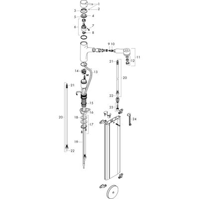 Hansgrohe Spültischmischer 170 Talis M52 Ausziehbrause 2jet sBox, 224 mm, Farbe chrom Bild 3