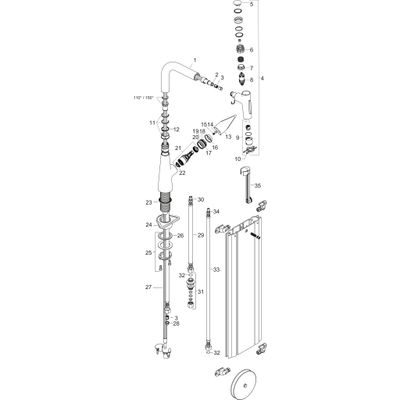 Hansgrohe Spültischmischer 220 Talis Select M51 Ausziehbrause 2jet sBox edelstahl-optik, 335 mm, Farbe silber Bild 3