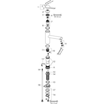 Hansgrohe Spültischmischer 160 M33 Vorfenstermontage, 1jet, Farbe chrom Bild 2