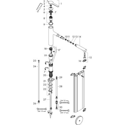 Hansgrohe Spültischmischer 160 Zesis M33 Metall Ausziehbrause Pro 2jet sBox, Farbe chrom Bild 2