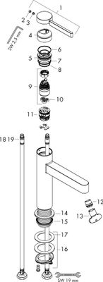Hansgrohe Waschtischmischer 260 Finoris Highriser matt, Farbe schwarz Bild 3