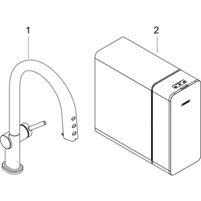 Hansgrohe SodaSystem 210 Aqittura M91 Ausziehauslauf 1j sBox Starter Set, Farbe chrom Bild 5