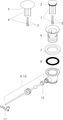 Hansgrohe Ablaufventil Waschtischmischer und Bidetmischer, verchromt, DN 32, Farbe sonstige Bild 3