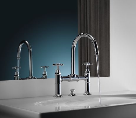 Hansgrohe Zweigriff Waschtischarmatur 220 Axor Montreux Brücke, Farbe chrom Bild 3