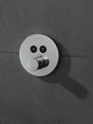 Hansgrohe Thermostat UP Axor ShowerSelect Fertigset 2 Verbraucher rund, Farbe chrom Bild 3