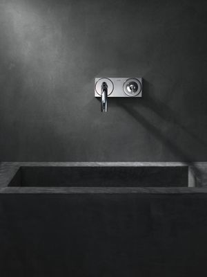 Hansgrohe Farbset Uno2 für Waschtisch-Wandbatterie Ausladung, mit Abdeckplatte, 225 mm, Farbe chrom Bild 3