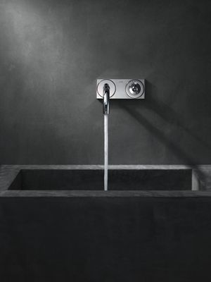 Hansgrohe Farbset Uno2 für Waschtisch-Wandbatterie Ausladung, mit Abdeckplatte, 225 mm, Farbe chrom Bild 4