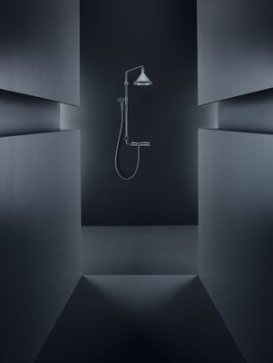 Hansgrohe Showerpipe Axor Front, 1466 x 451 x 616 mm, Farbe chrom Bild 9