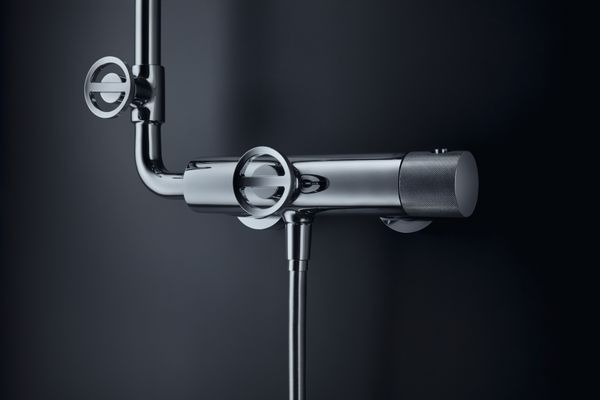 Hansgrohe Showerpipe Axor Front, 1466 x 451 x 616 mm, Farbe chrom Bild 4