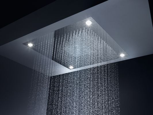 Hansgrohe Kopfbrause Axor Starck ShowerHeaven 970 x 970 mm edelstahl, mit Licht, 78 x 970 x 970 mm, Farbe silber Bild 5