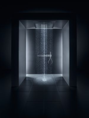 Hansgrohe Ablage lang Axor Starck ShowerCollection 240 mm, verchromt, 120 x 240 x 101 mm, Farbe chrom Bild 3